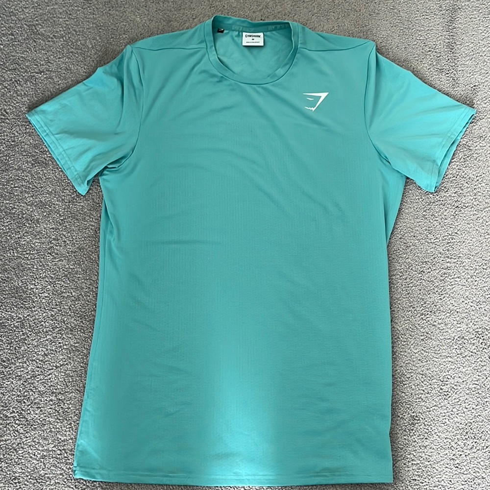 Men’s medium, teal, gymshark shirt